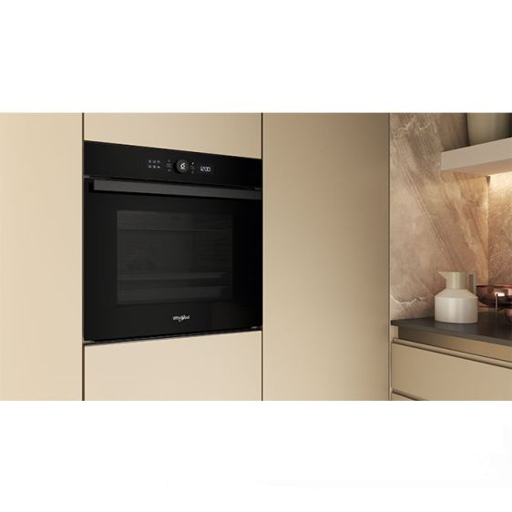 Built-in oven WHIRLPOOL WOI4S8CM0SBA, 73 l, 6th SENSE, black