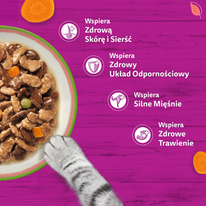 WHISKAS Tasty Mix Chef’s Selection in Sauce – wet cat food – 40x85g