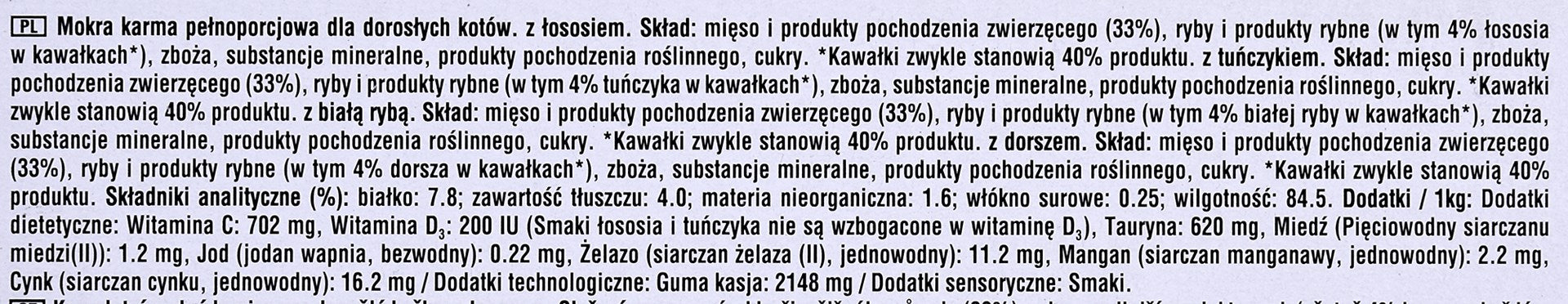 WHISKAS Fish Favourites in jelly - wet cat food - 40x85 g