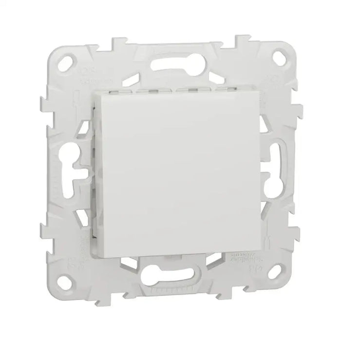 WHITE SCHNEIDER UNICA BUTTON (NU520618) - Ключове и контакти<<<Електроматериали<<<Praktiker&&&Ключове и