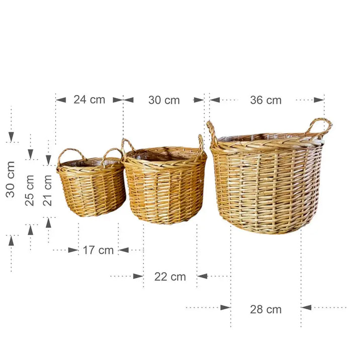 WICKED BASKETS SET GARDEN STAR HD-10877 - Саксии<<<Саксии кашпи и цветарници<<<Градина<<<Praktiker