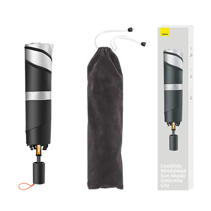 Windshield Sun Shade Umbrella Lite Baseus CoolRide small (black) - Other<<<Car accessories<<<InnproXML&&&Other car