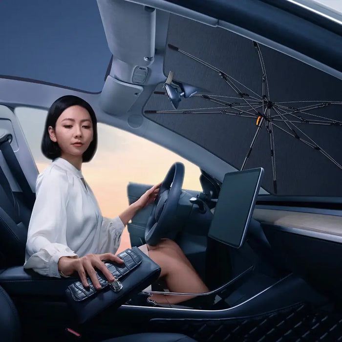 Windshield Sun Shade Umbrella Lite Baseus CoolRide small (black) - Other<<<Car accessories<<<InnproXML&&&Other car