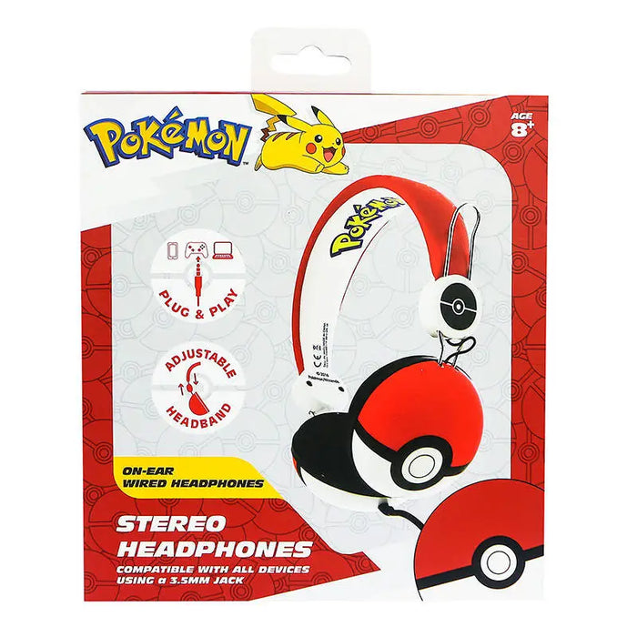 Wired headphones for Kids OTL Pokemon Pokeball Dome (red) - Headphones and speakers<<<Electronic accessories<<<Mom
