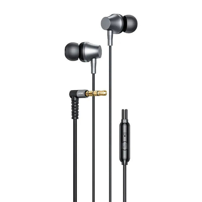 Wired in-ear headphones VFAN M17 3.5mm jack (black) - Wired<<<Headphones<<<Audio<<<InnproXML