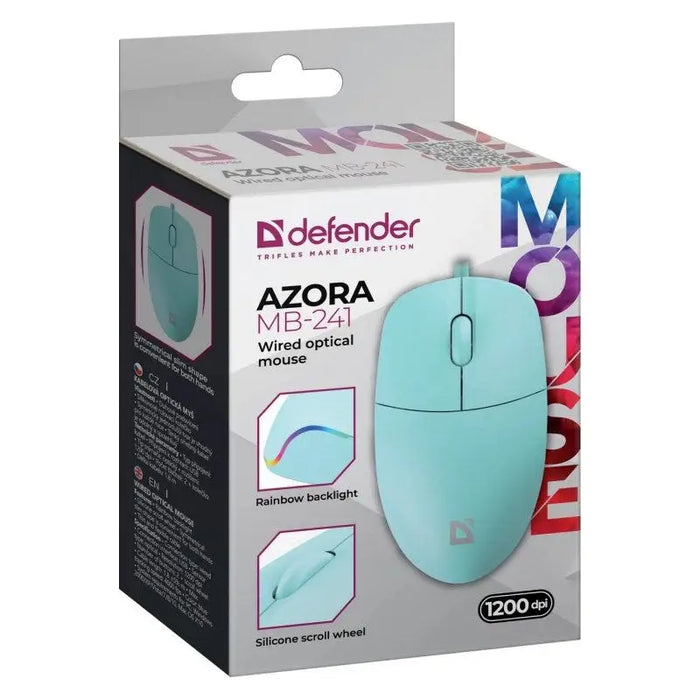 WIRED MOUSE DEFENDER AZORA MB-241 RF MINT 1200dpi 3P - MicePER-MYS<<<Input / Output DevicesPER<<<ActionPL