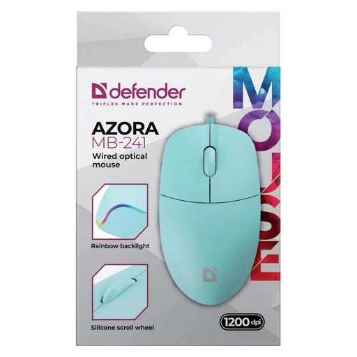WIRED MOUSE DEFENDER AZORA MB-241 RF MINT 1200dpi 3P - MicePER-MYS<<<Input / Output DevicesPER<<<ActionPL