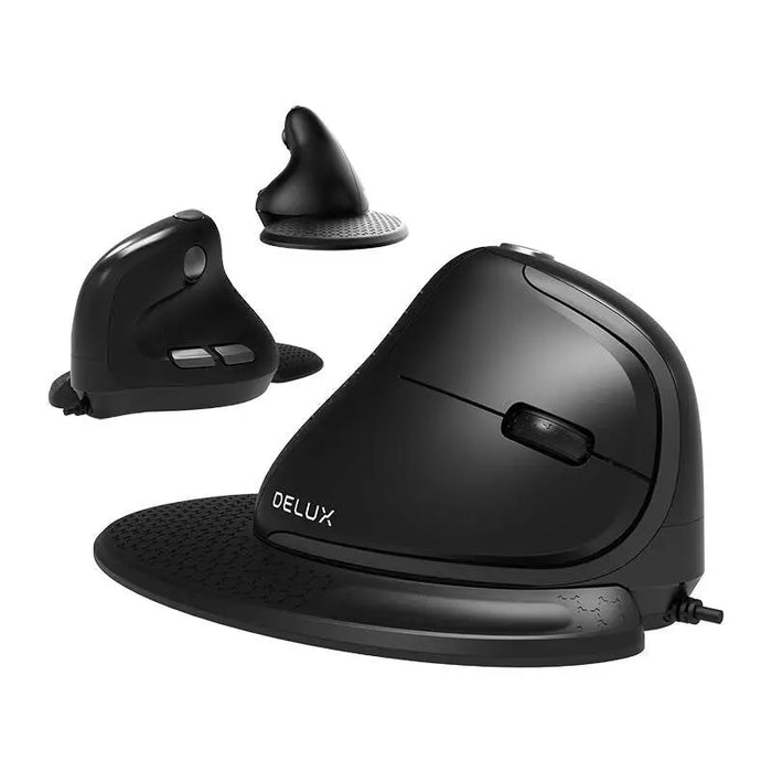 Wired Vertical Mouse Delux M618XSU 4000DPI RGB - Vertical mice<<<Mice<<<Gaming<<<InnproXML