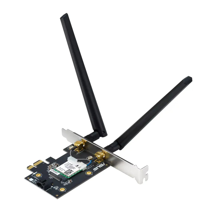 Wireless adapter ASUS PCE-BE6500 WiFi 7 PCI-e two external antennas and Bluetooth 5.4 - Безжични адаптери<<<Мрежово