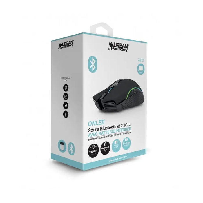 Wireless Bluetooth Mouse Urban Factory BTM05UF Green 2400 dpi - Електроника Периферни и резервни части<<<Компютри|