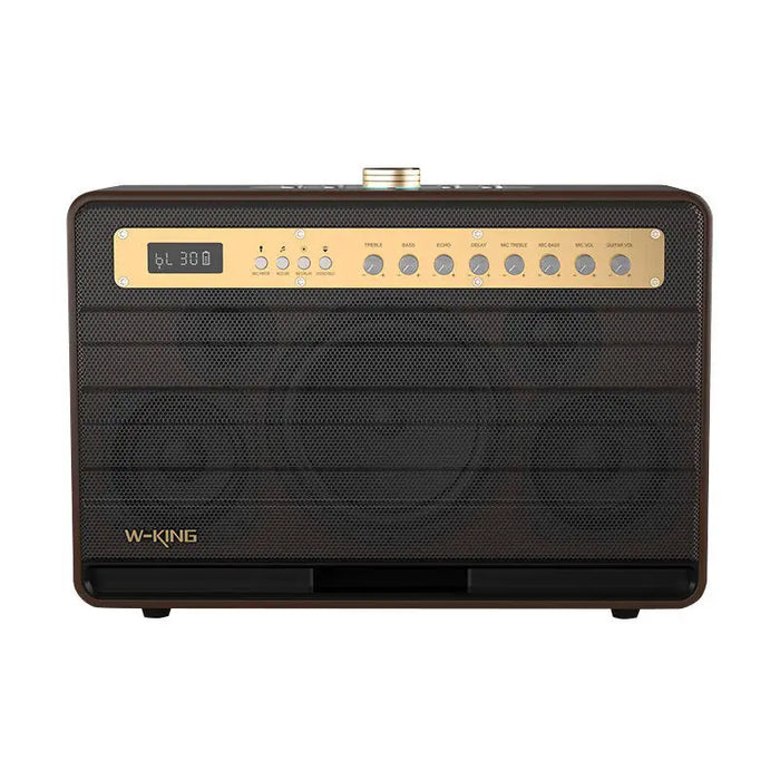 Wireless Bluetooth Speaker W-KING K6L 120W + 2 microphones (brown) - Bluetooth portable