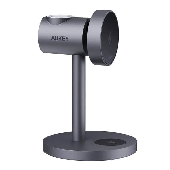 Wireless charger MagFusion 3 in 1 Aukey LC-MC311 15W Qi2 (gray) - Wireless chargers<<<Chargers<<<GSM