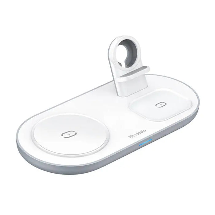 Wireless Charger Mcdodo CH-7060 3 in 1 15W (mobile/TWS/Apple watch) (white) - Car chargers<<<Chargers<<<GSM