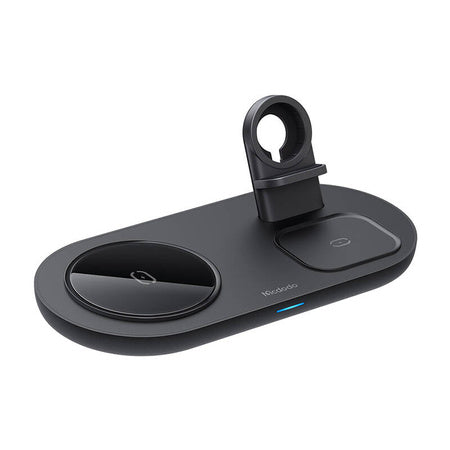 Wireless Charger Mcdodo CH-7061 3 in 1 15W (mobile/TWS/Apple watch) (black) - Car chargers<<<Chargers<<<GSM
