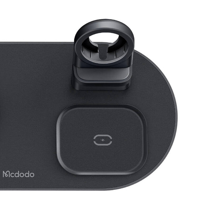 Wireless Charger Mcdodo CH-7061 3 in 1 15W (mobile/TWS/Apple watch) (black) - Car chargers<<<Chargers<<<GSM