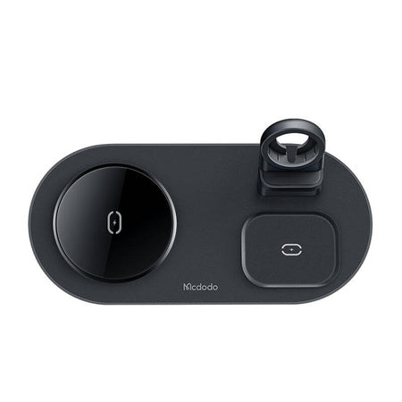 Wireless Charger Mcdodo CH-7061 3 in 1 15W (mobile/TWS/Apple watch) (black) - Car chargers<<<Chargers<<<GSM
