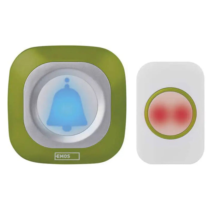 WIRELESS DOORBELL GREEN EMOS P5733G - Звънци<<<Електроматериали<<<Строителни