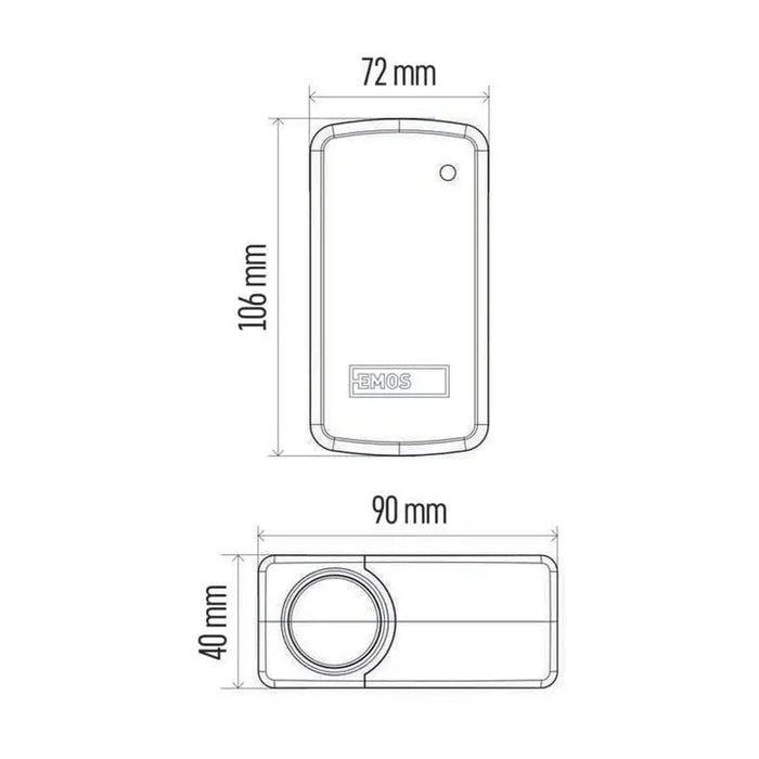 WIRELESS DOORBELL WITH 2 KINETIC BUTTONS 220V EMOS P5750.2T - Звънци<<<Електроматериали<<<Строителни