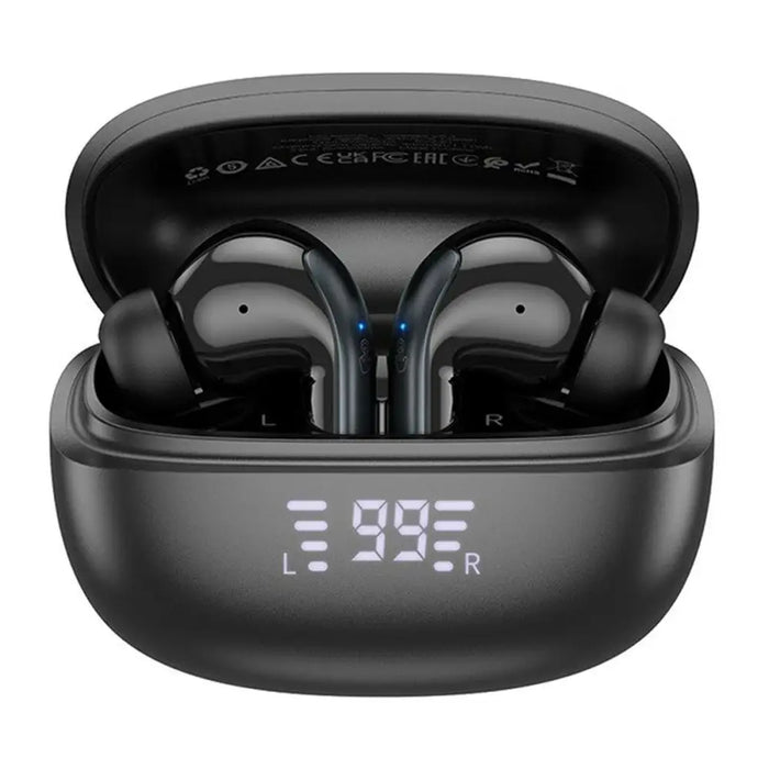 Wireless Earphones with Charging Case Hoco EQ5 Energy Black - Микрофони и слушалки<<<Електроника Периферни и резервни