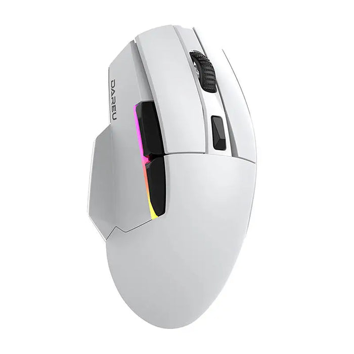 Wireless gaming mouse + charging dock Dareu A955 RGB 400-12000 DPI (white) - Wireless<<<Mice<<<Gaming<<<InnproXML