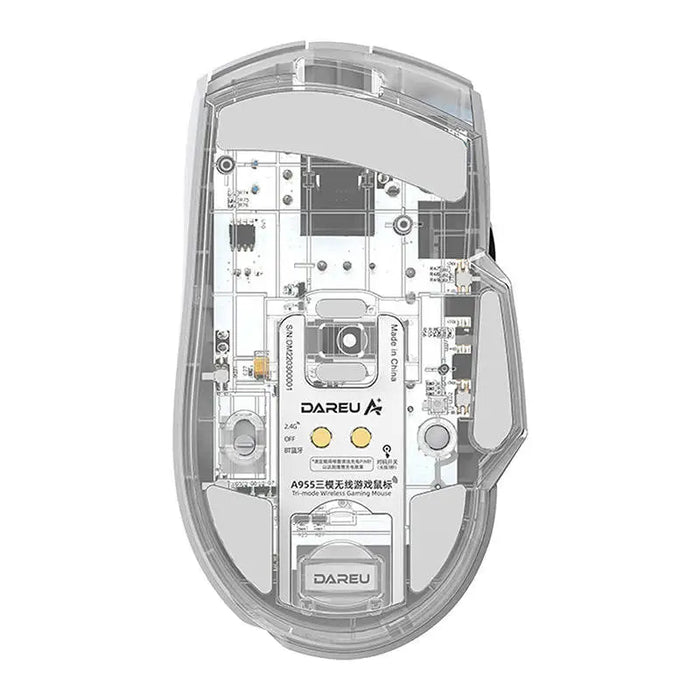 Wireless gaming mouse + charging dock Dareu A955 RGB 400-12000 DPI (white) - Wireless<<<Mice<<<Gaming<<<InnproXML