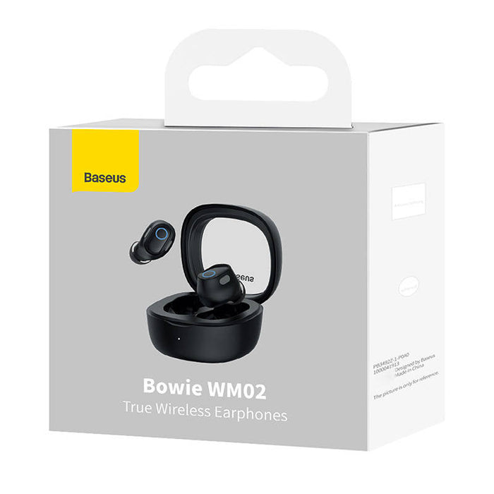 Wireless headphones Baseus Bowie WM02 TWS Bluetooth 5.0 (black)