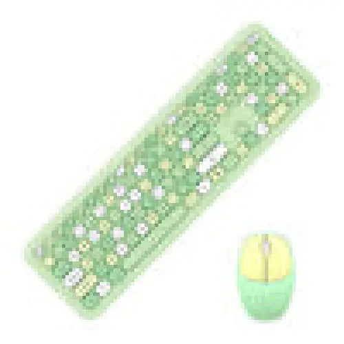Wireless keyboard + mouse set MOFII 666 2.4G (Green) - Sets<<<Keyboards<<<Gaming<<<InnproXML
