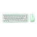 Wireless keyboard + mouse set MOFII Bean 2.4G (White-Green) - Sets<<<Keyboards<<<Gaming<<<InnproXML