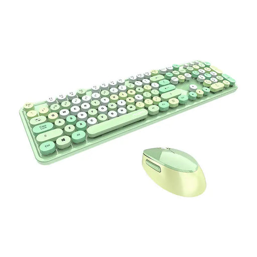 Wireless keyboard + mouse set MOFII Sweet 2.4G (green) - Sets<<<Keyboards<<<Gaming<<<InnproXML