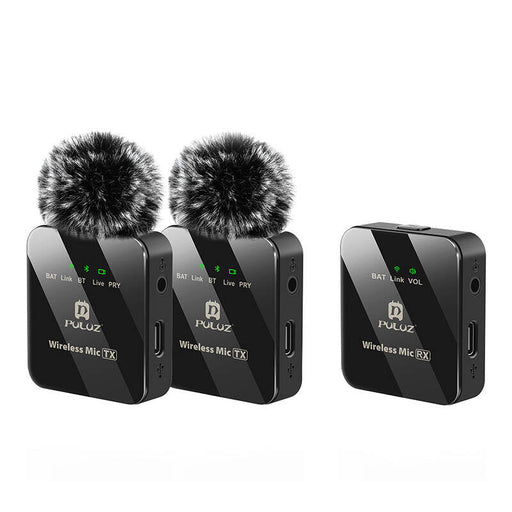 Wireless Lavalier Microphone PULUZ 2 TX + 1 RX - Lavalier<<<Microphones<<<Audio<<<InnproXML