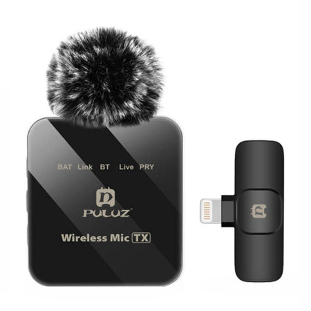 Wireless Lavalier Microphone PULUZ PU647B (lightning) - Lavalier<<<Microphones<<<Audio<<<InnproXML