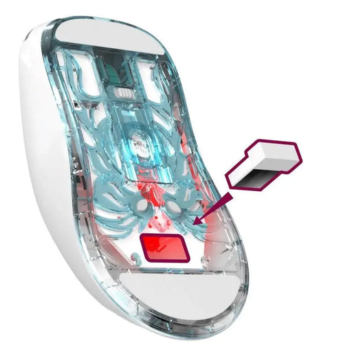 WIRELESS MOUSE DEFENDER FAME GM-516 RF + BT 10000DPI 6P WHITE - Gaming mouseGAM-MYS<<<PC GamingGAM<<<ActionPL