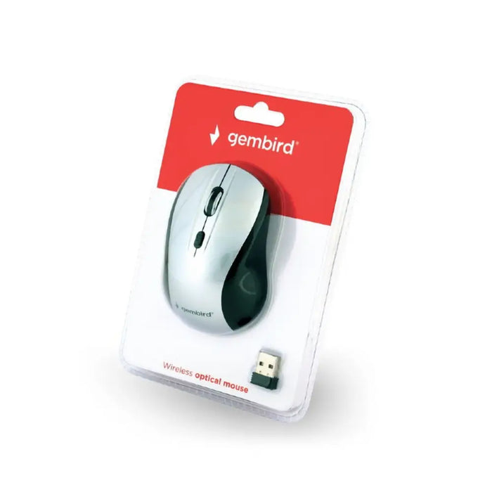 Wireless Mouse GEMBIRD MUSW-4B-02-BS White Black/Silver (1 Unit) - Електроника Периферни и резервни части<<<Компютри|