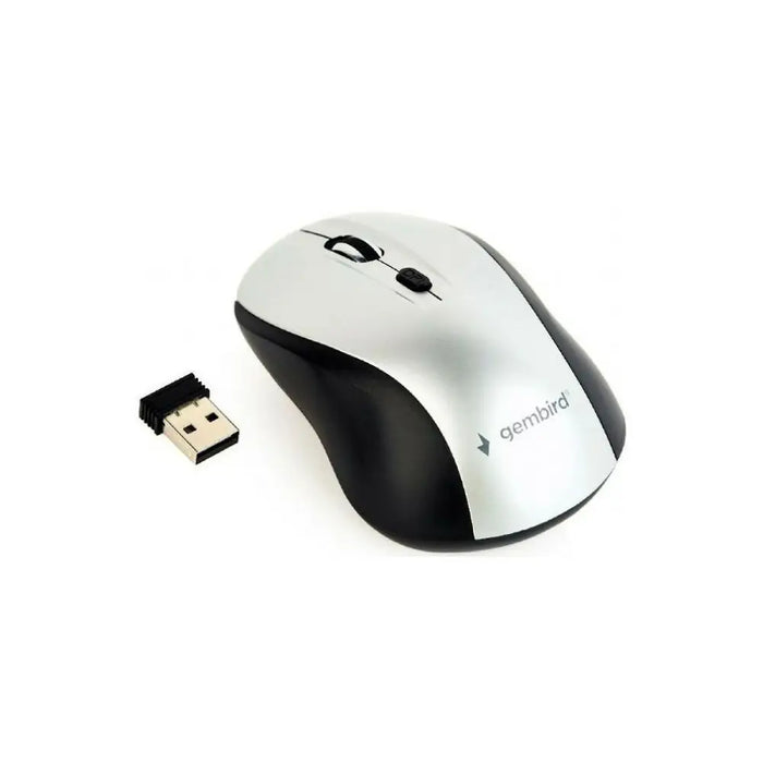 Wireless Mouse GEMBIRD MUSW-4B-02-BS White Black/Silver (1 Unit) - Електроника Периферни и резервни части<<<Компютри|