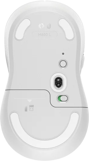 Wireless Mouse Logitech Off-white Signature M650 L LEFT - Mice<<<Logitech<<<LOGITECH<<<PolyComp&&&Мишки<<<Компютърна