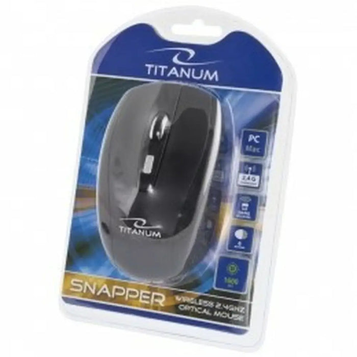 Wireless Mouse Titanum TM105K SNAPPER Black - Мишки & Mouse<<<Електроника Периферни и резервни части<<<Компютри|