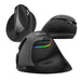 Wireless Vertical Mouse Delux M618Mini BT + 2.4G RGB 4000DPI (Iron Gray) - Vertical mice<<<Mice<<<Gaming<<<InnproXML