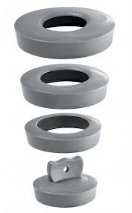 UNIVERSAL SIPHON PLUG 4 SIZES - WIRQUIN GRAY