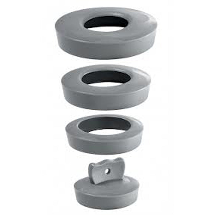 UNIVERSAL SIPHON PLUG 4 SIZES - WIRQUIN GRAY