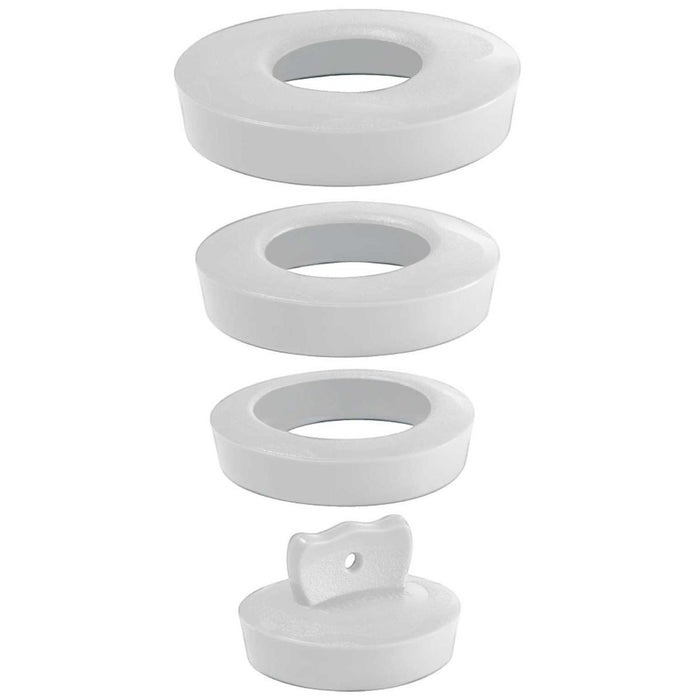 UNIVERSAL SIPHON PLUG 4 SIZES - WHITE WIRQUIN