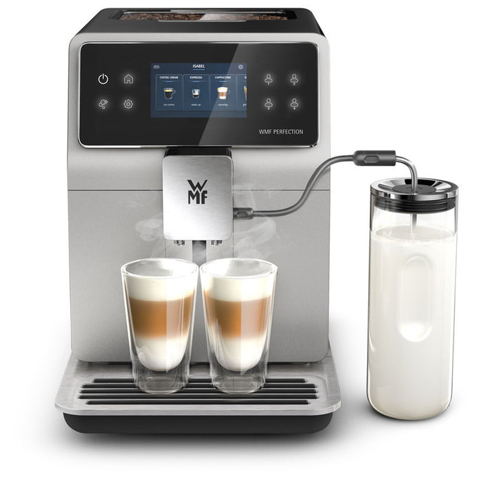 Coffee machine WMF PERFECTION 760 CP823A10 2000.00 ml, AUTOMATIC CAPPUCCINO SYSTEM, 15.00 bar, GROUND COFFEE OPTION, GRAY/BLACK