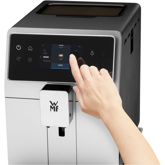 Coffee machine WMF PERFECTION 760 CP823A10 2000.00 ml, AUTOMATIC CAPPUCCINO SYSTEM, 15.00 bar, GROUND COFFEE OPTION, GRAY/BLACK