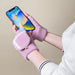 Women’s/children’s winter telephone gloves - pink - Cycling gloves<<<HurtelXML