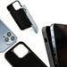 Wood and Resin Case for iPhone 14 Pro Max MagSafe Bewood Unique Violet - Purple and Black - Cell phone cases