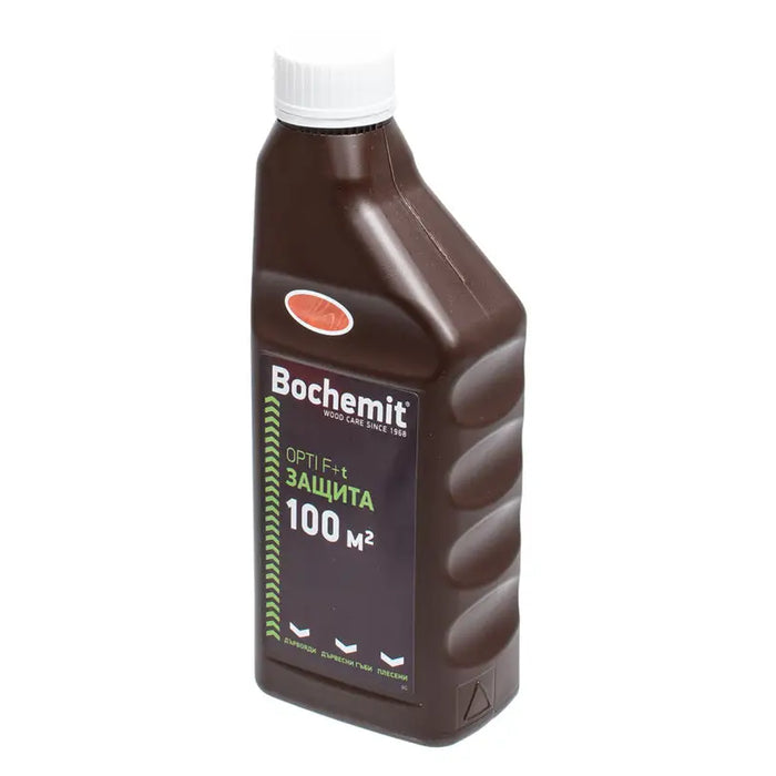 WOOD IMPREGNANT CONCENTRATE BROWN 1 KG BOCHEMIT OPTI F + t - Импрегнанти<<<Лакове и импрегнанти за дърво<<<Бои и