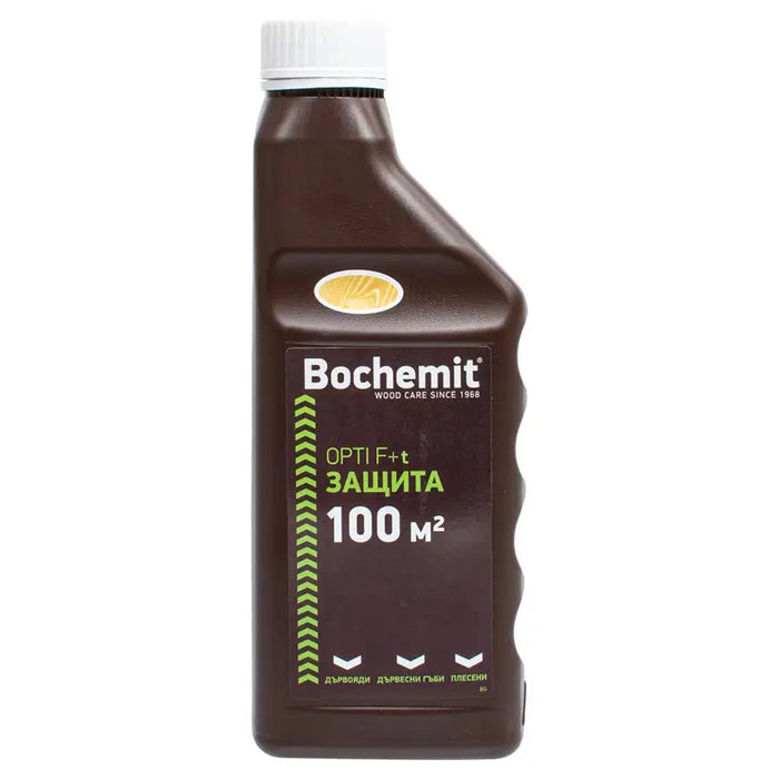 WOOD IMPREGNANT CONCENTRATE COLORLESS 1 KG BOCHEMIT OPTI F + t - Импрегнанти<<<Лакове и импрегнанти за дърво<<<Бои и