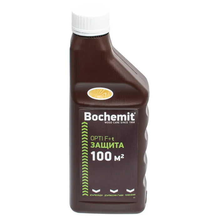 WOOD IMPREGNANT CONCENTRATE COLORLESS 1 KG BOCHEMIT OPTI F + t - Импрегнанти<<<Лакове и импрегнанти за дърво<<<Бои и