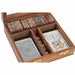Wooden Game DKD Home Decor Sheesham Brown Golden 17 x 17 x 5,5 cm 4 Pieces - Декорация и Осветление<<<Дом