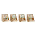 Wooden Game DKD Home Decor Wood Multicolour 4 Pieces 9 x 9 x 12 cm - Декорация и Осветление<<<Дом