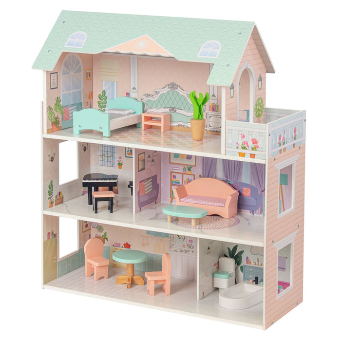 Wooden 3-level Maya dollhouse